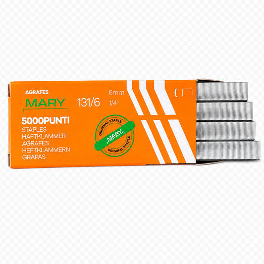 Agrafes MARY 131/6 – 6 mm | Boîte de 5000 Agrafes pour Agrafeuse et Travaux de Fixation