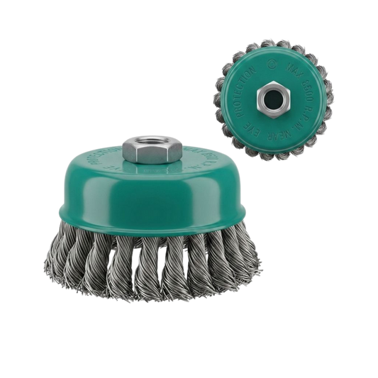 Brosse Coupe Métallique Torsadée pour Meuleuse d'Angle – Acier Haute Résistance