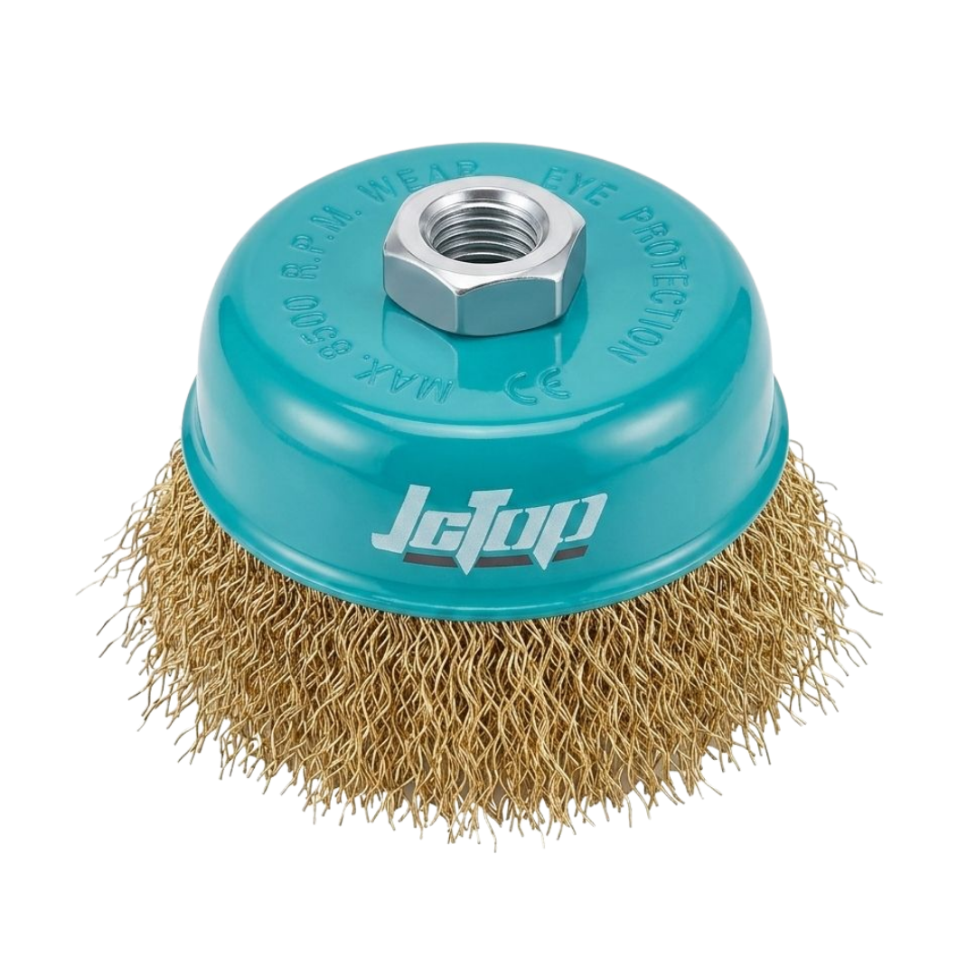 Brosse Coupe Métallique en Fil Ondulé pour Meuleuse d'Angle – JCDO